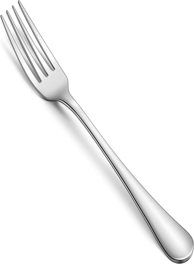 Prabha Stainless Steel Royal Dessert Fork Set of 6 Pcs (Silver), Best for Home & Kitchen, Including 6 Dessert Fork, Hard Material, Stain Proof, Easy to Use, Dishwasher Safe - Image 1